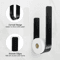 3in1 WallMounted Toilet Paper Holder With Towel Rack Hooks Black Metal Bathroom Organizer 1