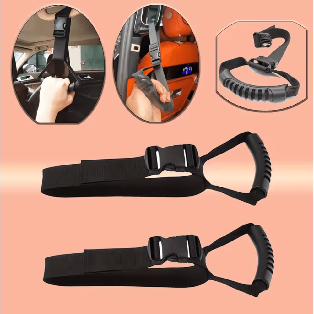 Adjustable Car Door Handle Assist Strap Ergonomic Grip For Elderly Disabled 1