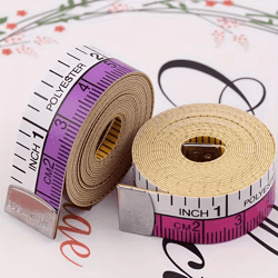 60-inch soft measuring tape dual system canvas sewing ruler for body & fabric