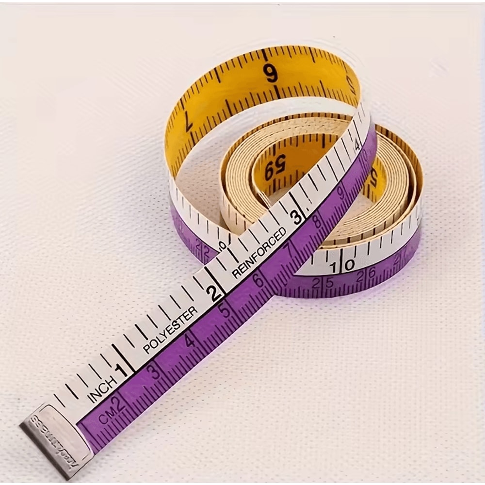 60Inch Soft Measuring Tape Dual System Canvas Sewing Ruler For Body Fabric 4