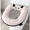 Cute CatThemed Soft Toilet Seat Cover With Zipper Universal Fit Bathroom Accessory 1