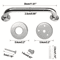 Stainless Steel Bathroom Safety Handrails Accessible Support Grab Bars For Disabled Elderly 2