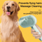 Steam Spray Dog Grooming Brush With Mist Spray Luxury Pet Fur Grooming Tool 1