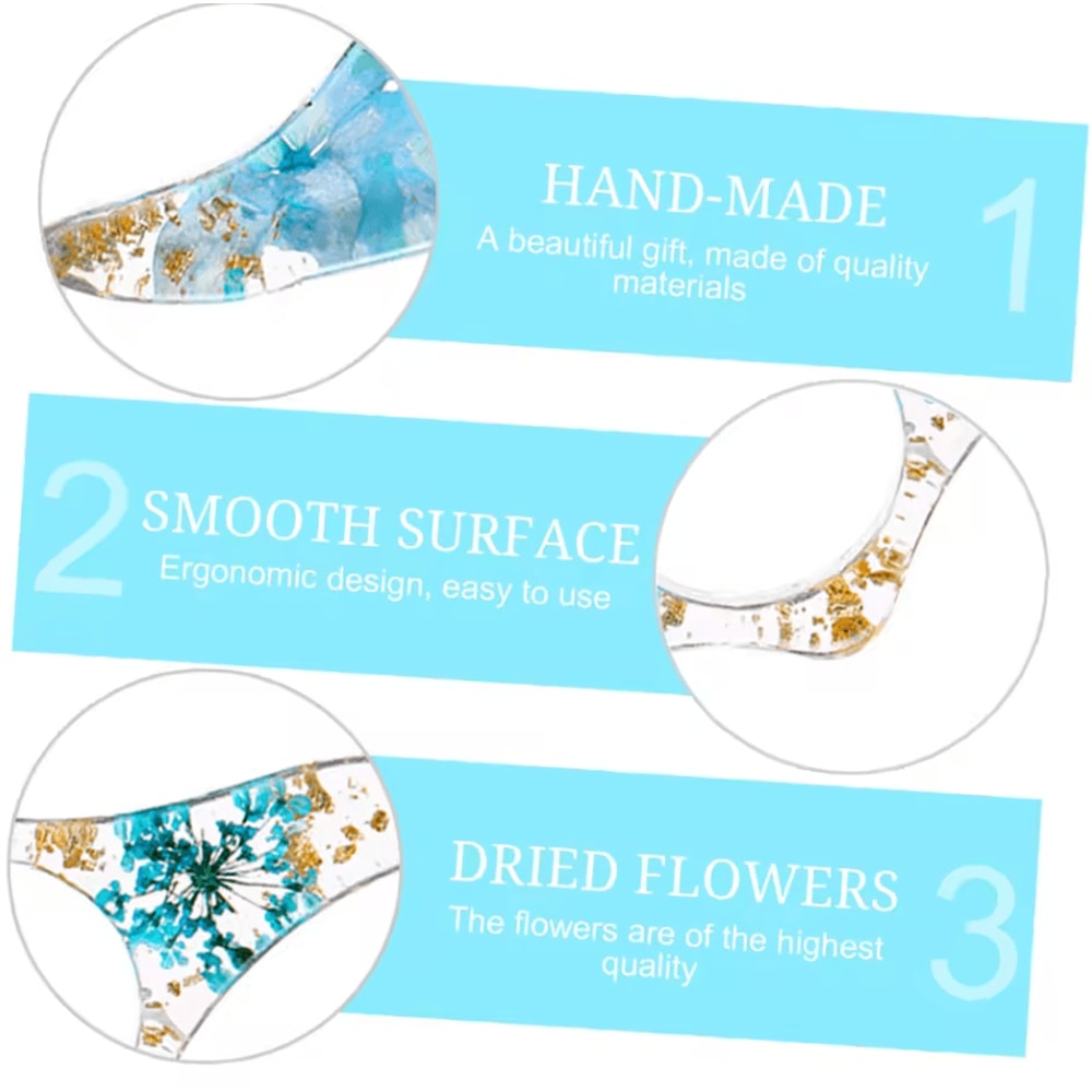 Dried Flower Book Page Holder Thumb Support Reading Aid Bookmark For School And Office 0