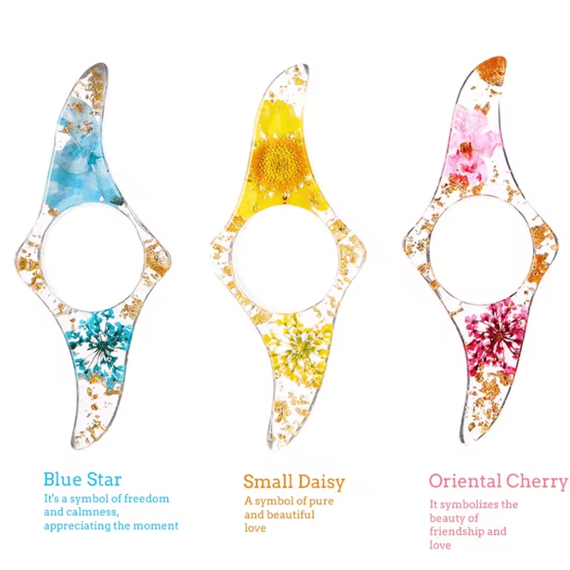 Dried Flower Book Page Holder Thumb Support Reading Aid Bookmark For School And Office 3