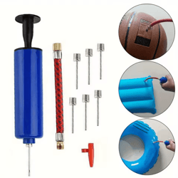 flexible hose ball pump hand inflator portable sports air pump for basketball football volleyball