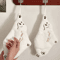 Super Absorbent Polar Bear Coral Velvet Hand Towel Cute Cartoon Hanging Towel 1
