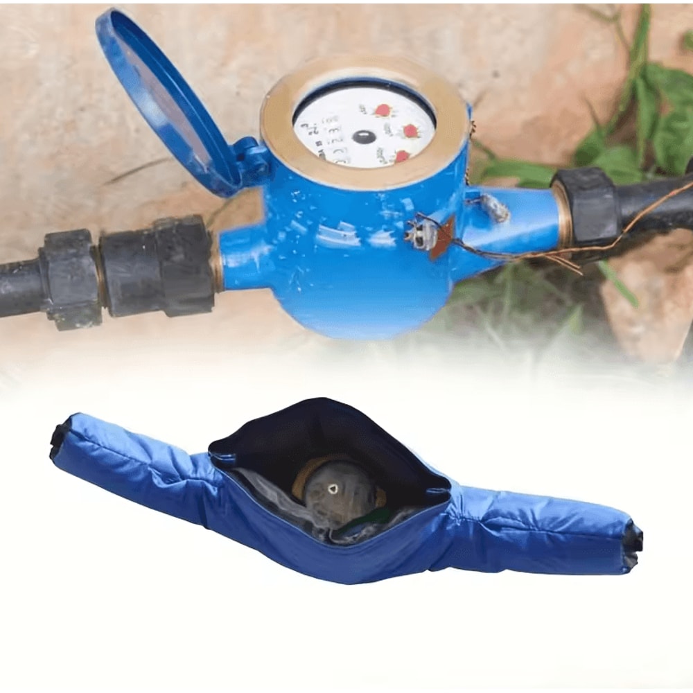 HeavyDuty Winter Water Meter Cover Insulated Pipe Protector DoubleSided Cold Resistant 0