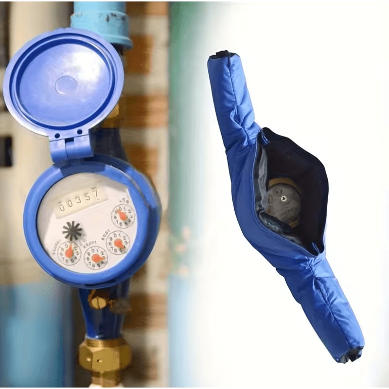 HeavyDuty Winter Water Meter Cover Insulated Pipe Protector DoubleSided Cold Resistant 2