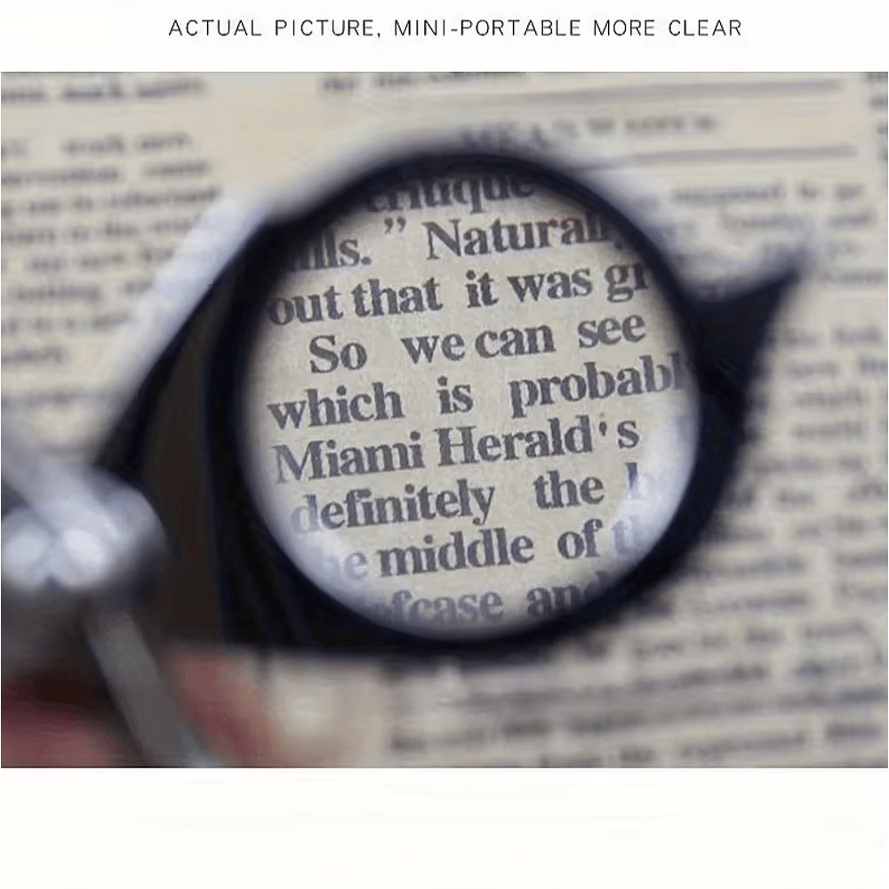 10x Portable Folding Magnifying Glass Compact Lightweight Durable Design 2