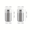 2pcs Stainless Steel Mini Spice Jars Portable Salt And Pepper Shakers 3