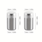 2pcs Stainless Steel Mini Spice Jars Portable Salt And Pepper Shakers 3