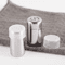 2pcs Stainless Steel Mini Spice Jars Portable Salt And Pepper Shakers 6