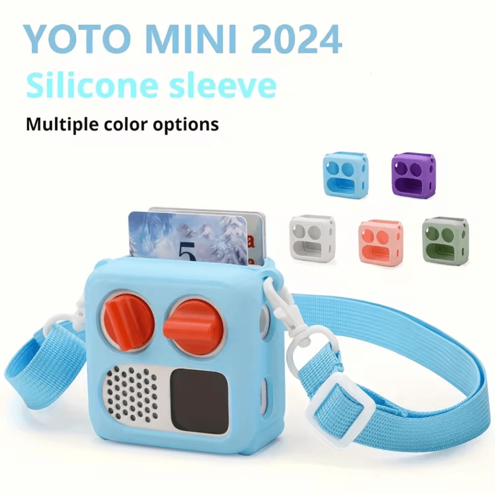 Shockproof Silicone Protective Case With Shoulder Strap For Yoto Mini 2024 0