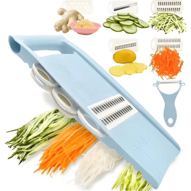 5in1 Manual Vegetable Fruit Slicer Set Multifunctional Food Grater Kitchen Utensils 0