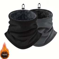 mens heavy-duty thermal balaclava mask windproof fleece lining neck gaiter for skiing cycling motor