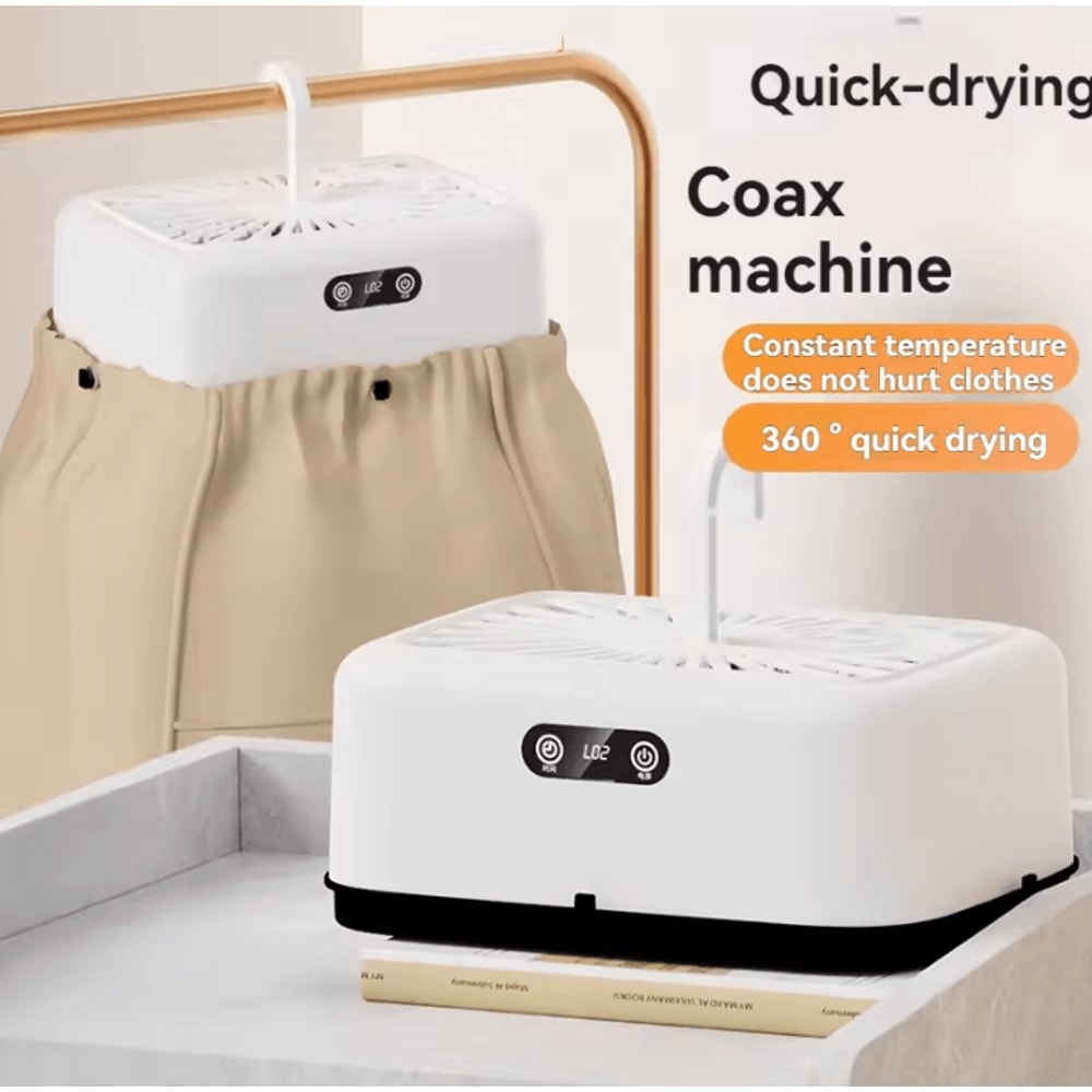 Mini Portable Electric Clothes Dryer Compact Foldable Laundry Dryer With Bag And Timer 0