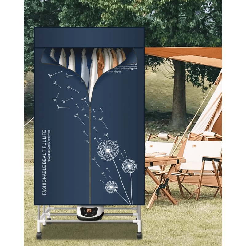 Portable Electric Clothes Dryer 220V 1500W Heated Clothes Airer With Timer 2