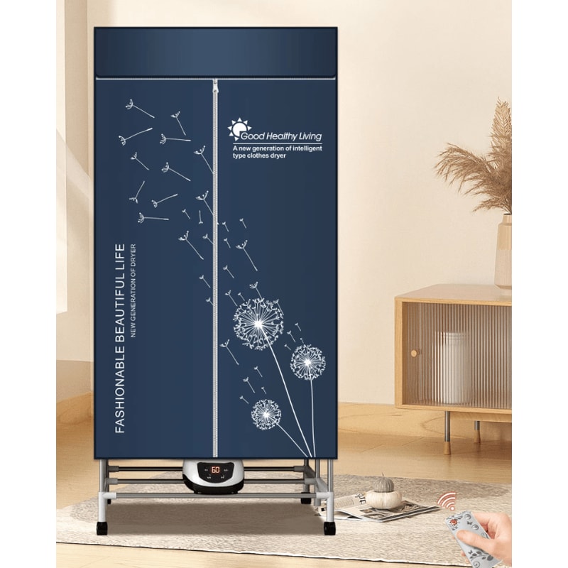 Portable Electric Clothes Dryer 220V 1500W Heated Clothes Airer With Timer 3