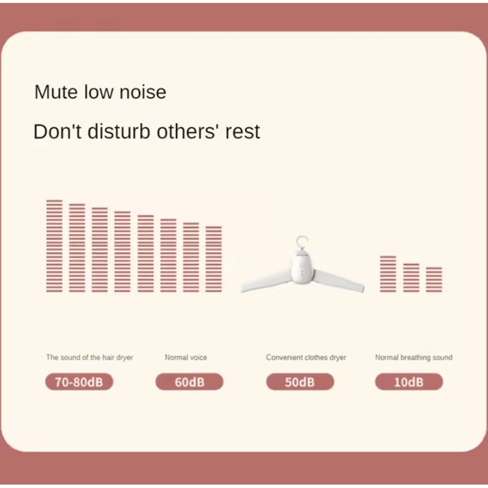 Foldable Portable Electric Clothes Dryer Rack With Hangers Laundry Dryer Machine US Plug 1