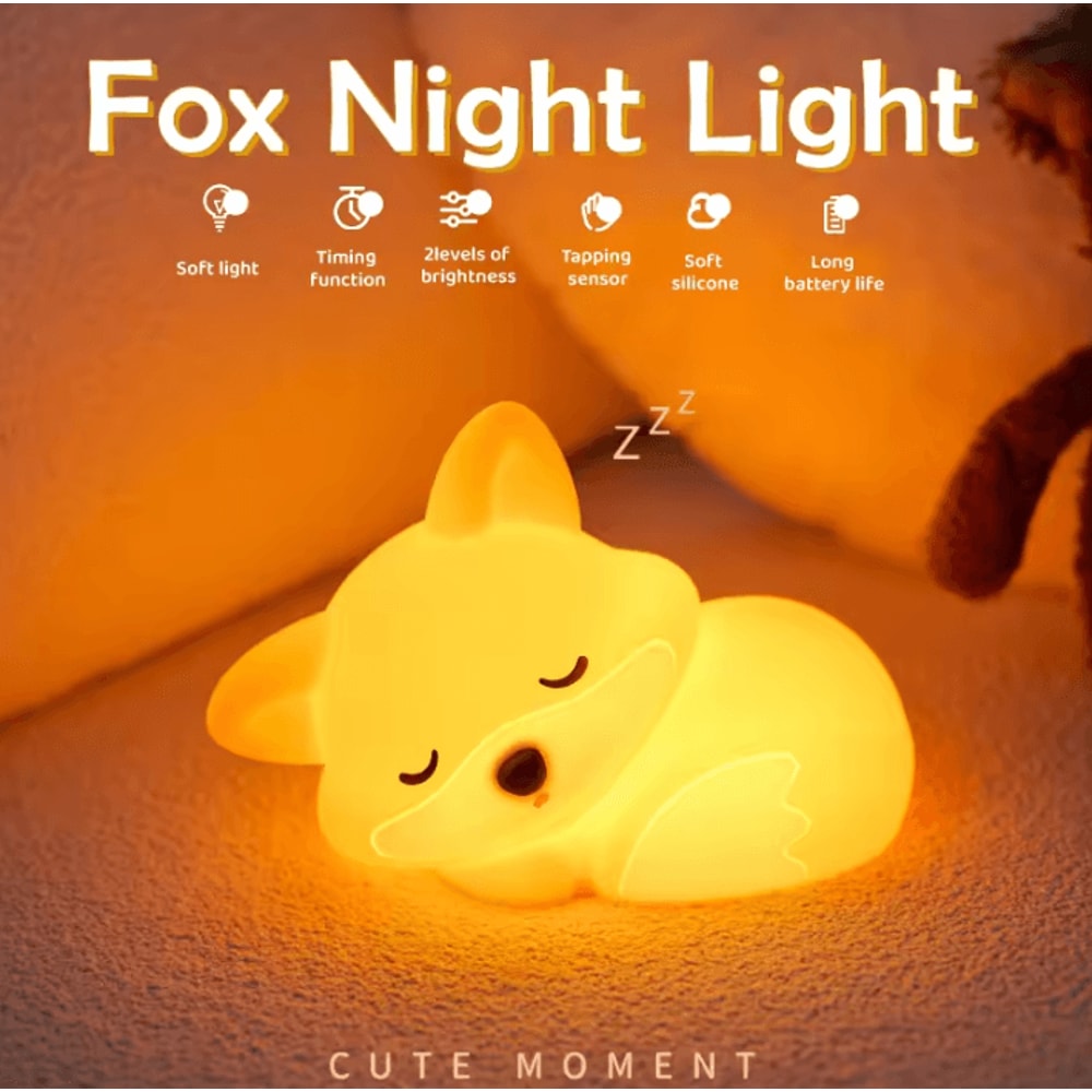 SoftGlow Animal Silicone Touch Night Lamp 1