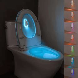 motion sensor toilet light rgb led toilet bowl night light