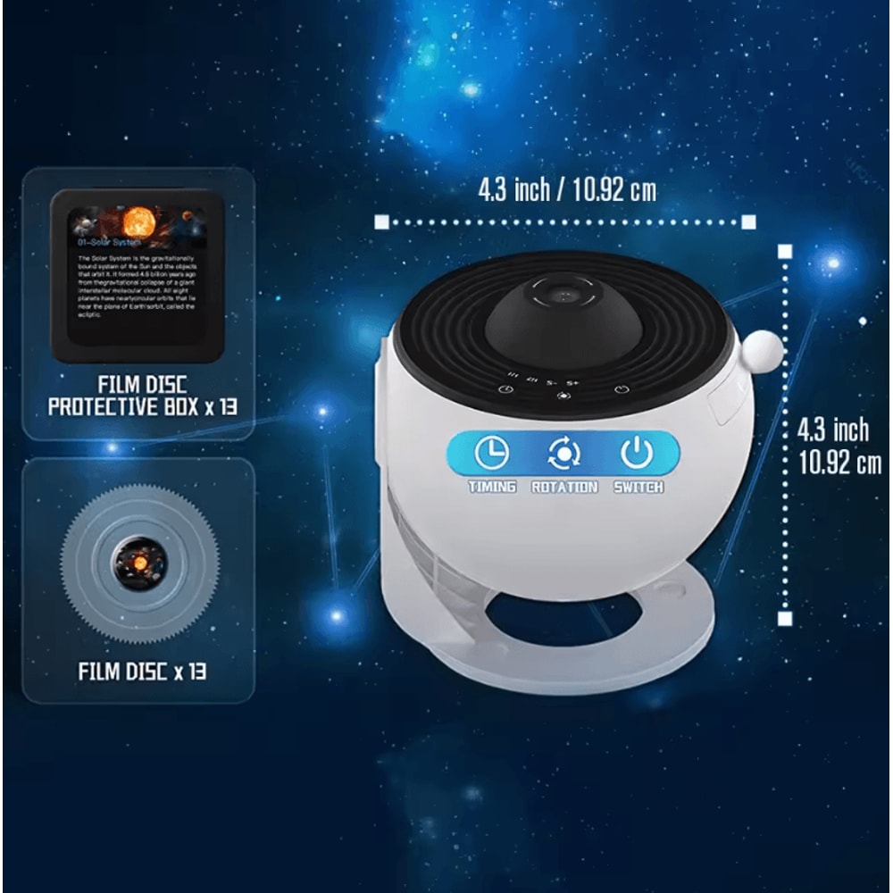 Galaxy Projector Night Light Realistic Planetarium Star Projector For Bedrooms 7