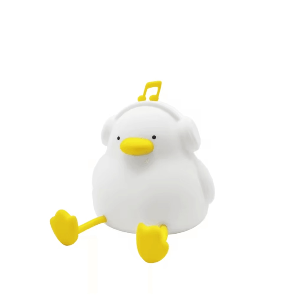 Cute Duck Night Light USB Rechargeable Cartoon Silicone Kids Lamp 7