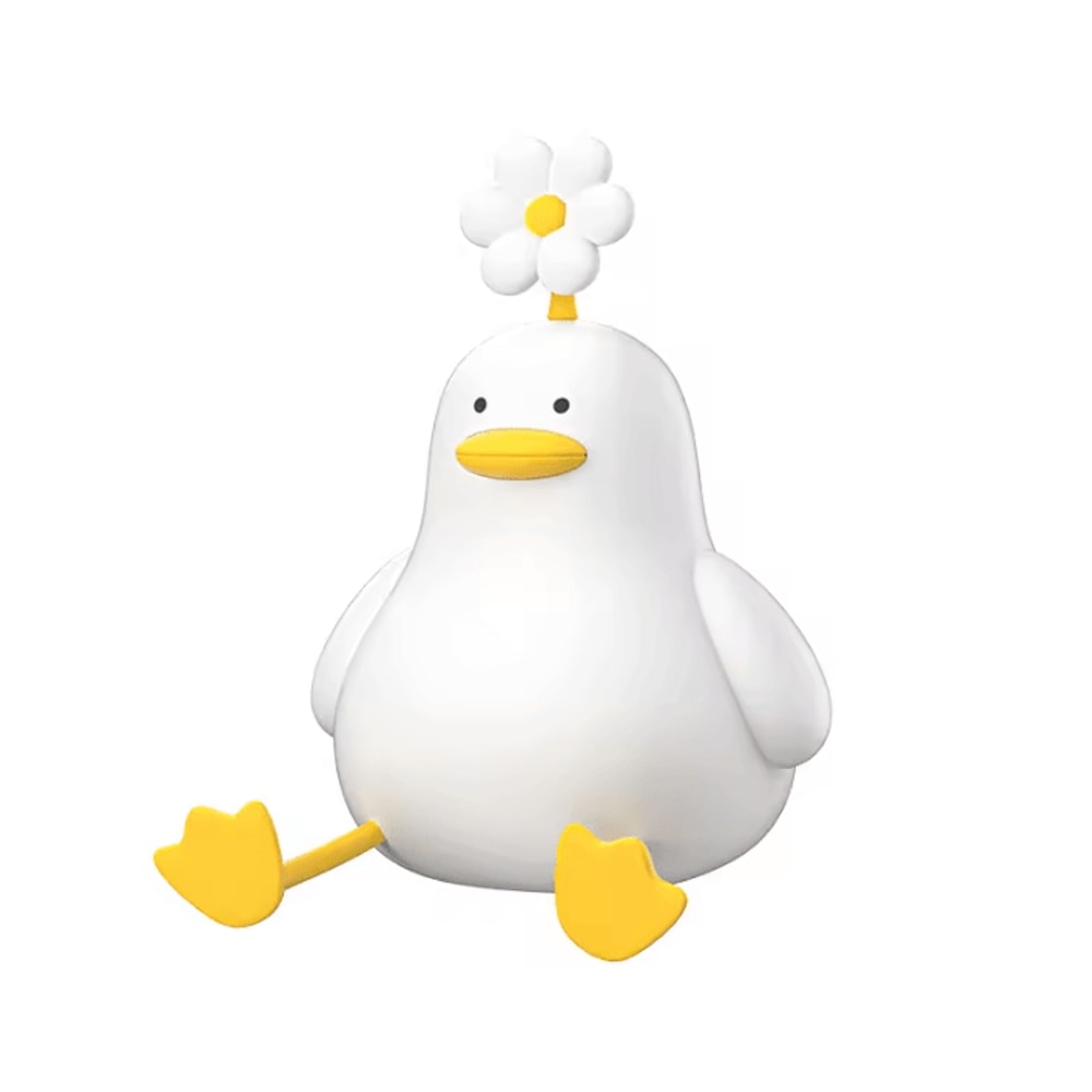 Cute Duck Night Light USB Rechargeable Cartoon Silicone Kids Lamp 8