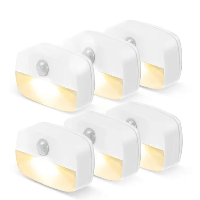 PIR Motion Sensor Night Light Smart LED Under Cabinet Closet Lamp 5