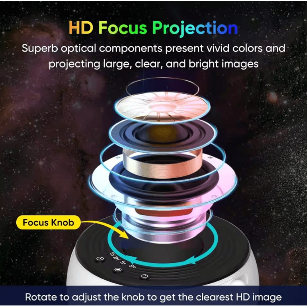 Cosmic Starry Sky Projector 12in1 4K HD Galaxy Night Light 3