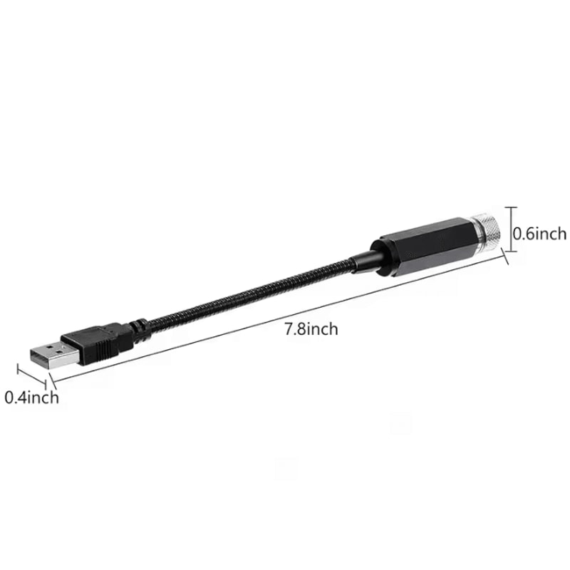 USB Starry Sky Lamp Galaxy Atmosphere Projector For Room Car 2