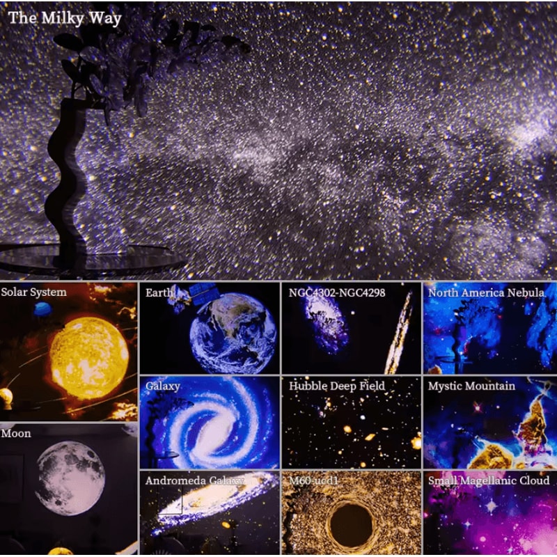 Galaxy Starry Sky Projector 360 Rotating Planetarium Night Light 1