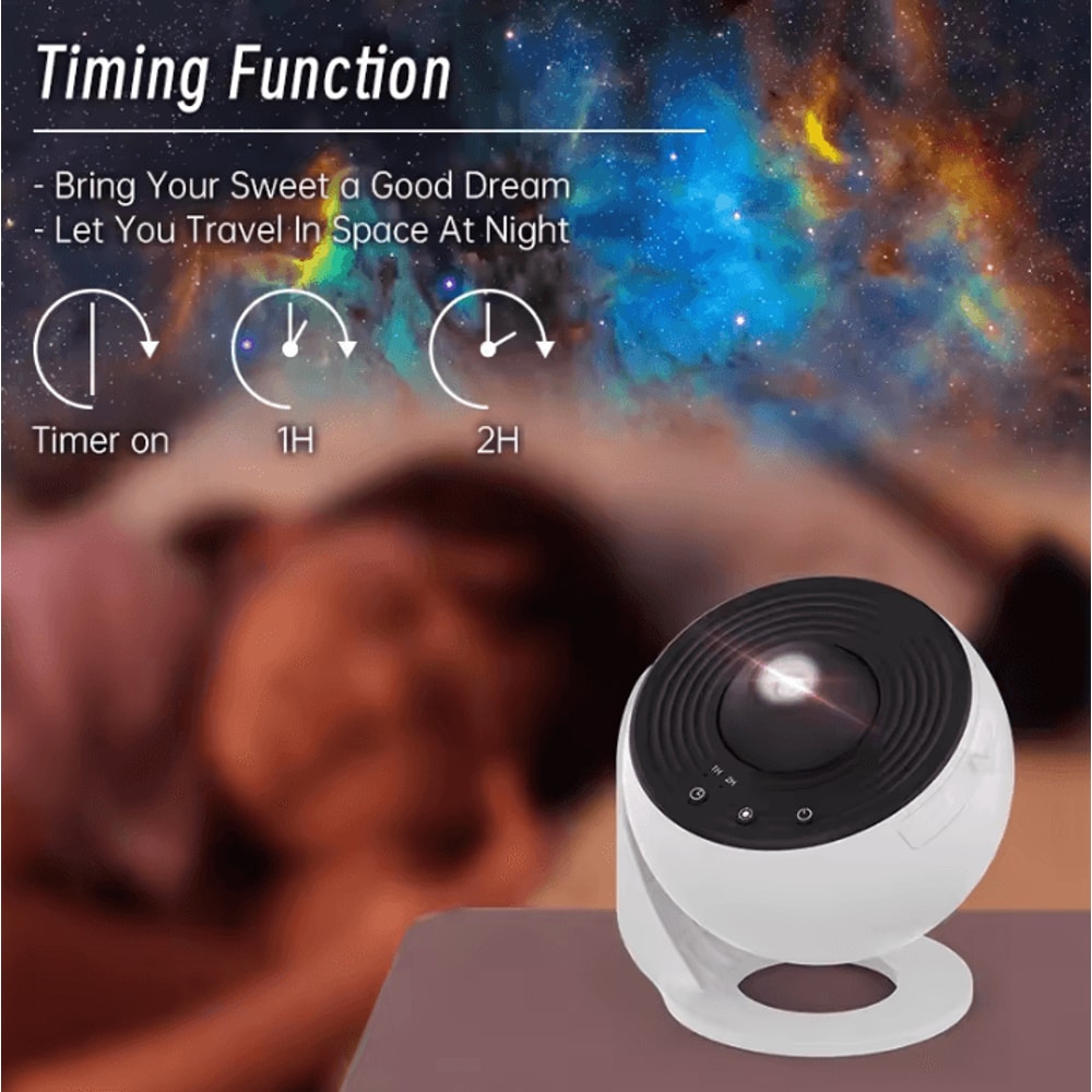 Galaxy Starry Sky Projector 360 Rotating Planetarium Night Light 2