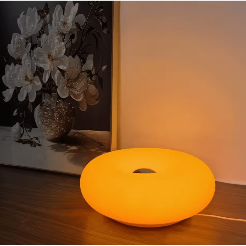 USB Bedside Table Lamp Ambient Donut Room Decor Light 0