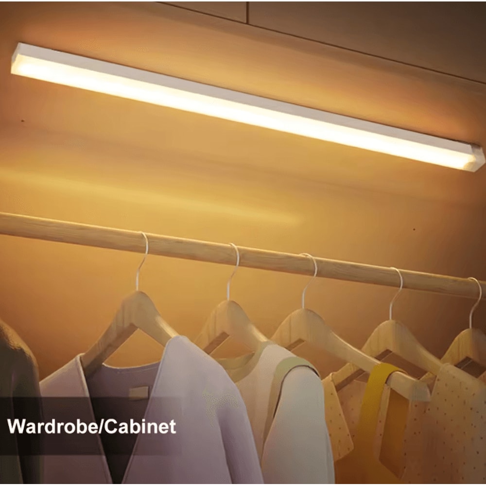 Wireless Motion Sensor LED Light Rechargeable Night Light Bar For Cabinets Stairs 0