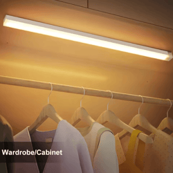 wireless motion sensor led light – rechargeable night light bar for cabinets & stairs