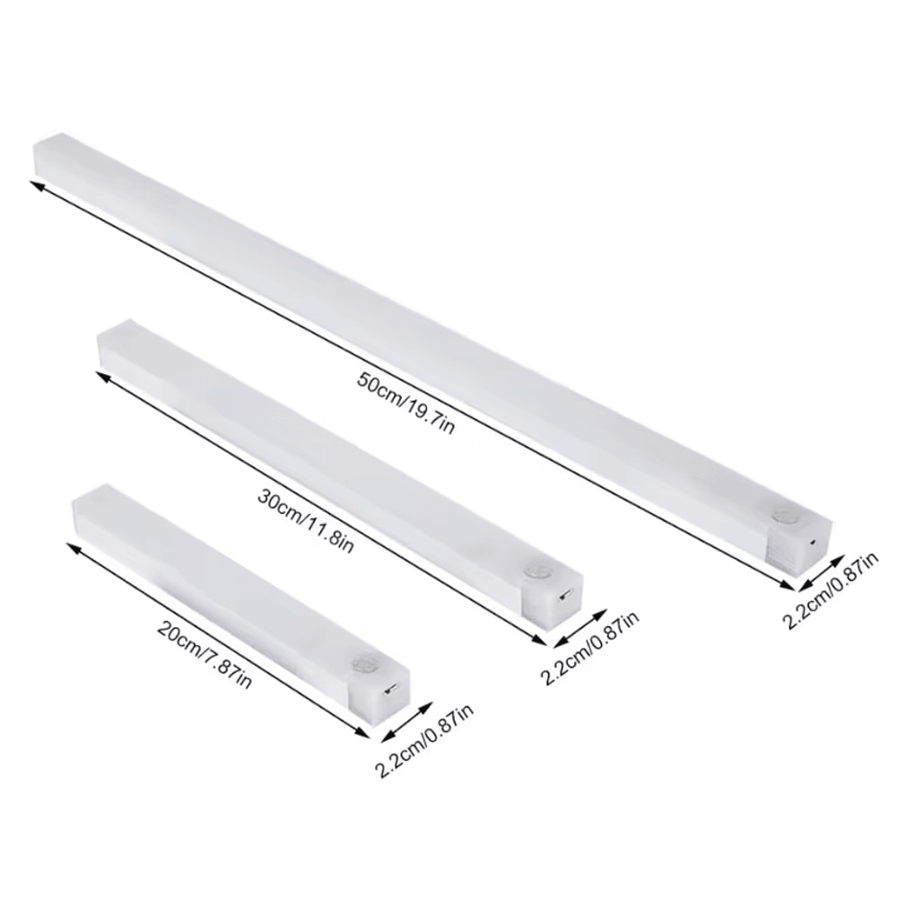 Wireless Motion Sensor LED Light Rechargeable Night Light Bar For Cabinets Stairs 3