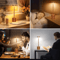 Rechargeable Ambient Table Lamp Touch Control ThreeColor LED Night Light 5