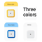 Wireless LED Night Light Mini EU Plug Motion Sensor Tricolor Lamp 3
