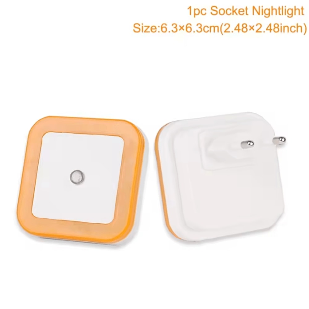 Wireless LED Night Light Mini EU Plug Motion Sensor Tricolor Lamp 7