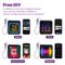 LED Pixel Display Night Light DIY Matrix Panel With Digital Clock Fun Text 2