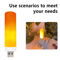 USB LED Flame Light Dynamic Flickering Fire Effect Atmosphere Bulb 4