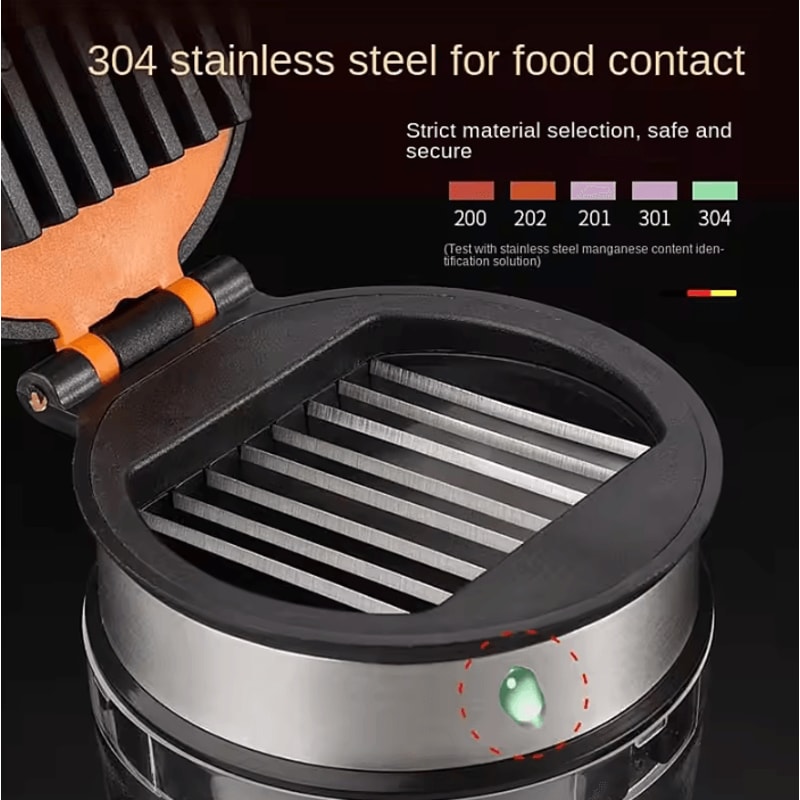 Stainless Steel Mini Fruit Slicer MultiFruit Egg Cutter Kitchen Gadget 3