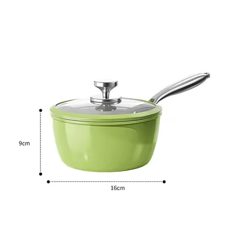 Ceramic Nonstick Saucepan With Lid MultiPurpose Cooking Pot 5