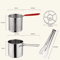 Stainless Steel Deep Fryer Pot Japanese Tempura Frying Pan With Strainer Basket 2