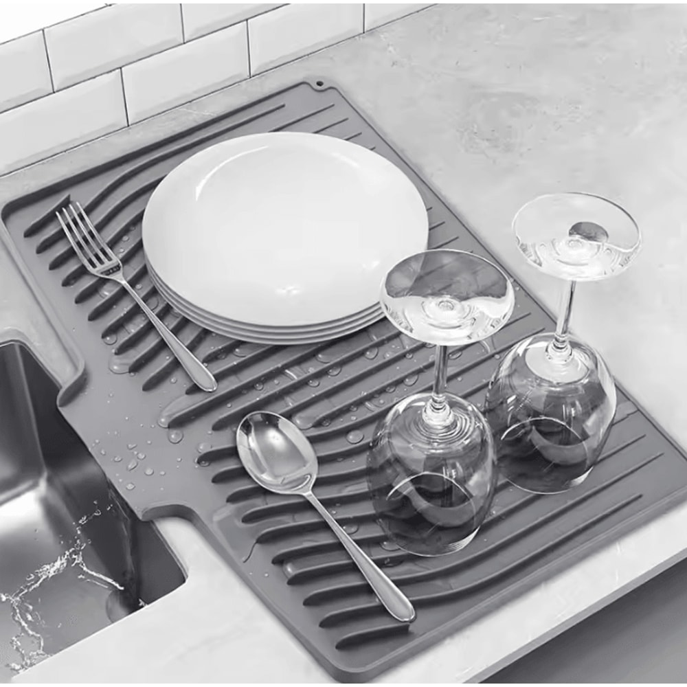 Extra Large Silicone Drying Mat NonSlip Kitchen Counter Drainer Pad 0