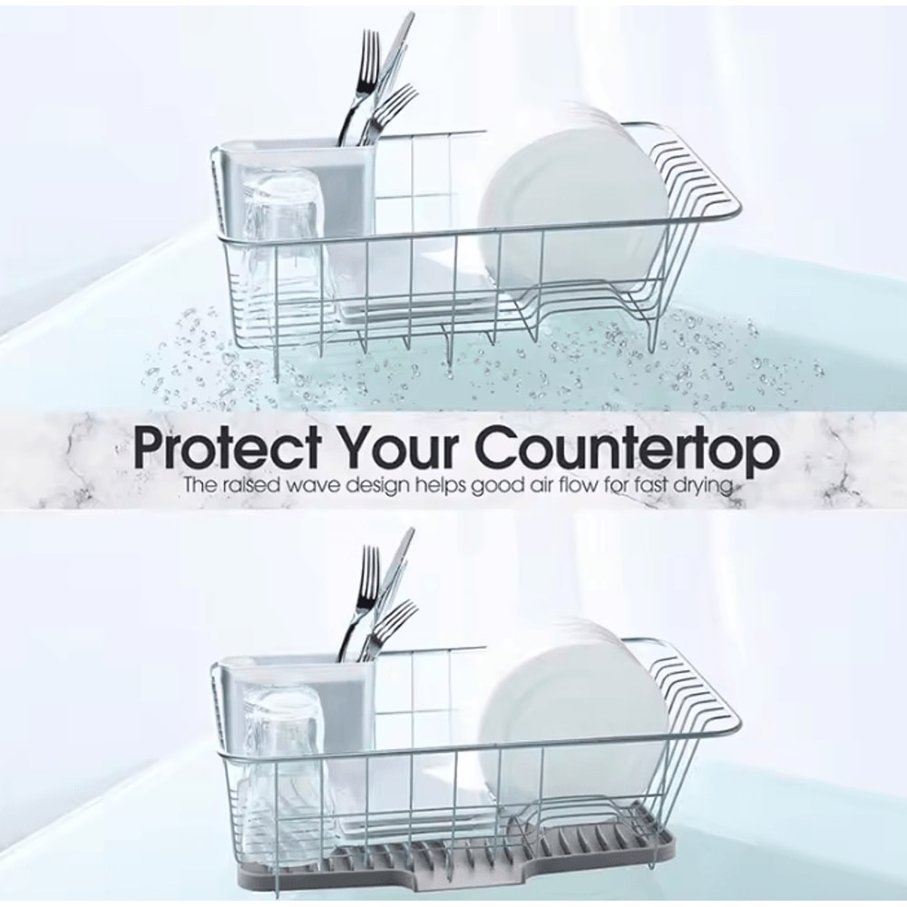 Extra Large Silicone Drying Mat NonSlip Kitchen Counter Drainer Pad 3