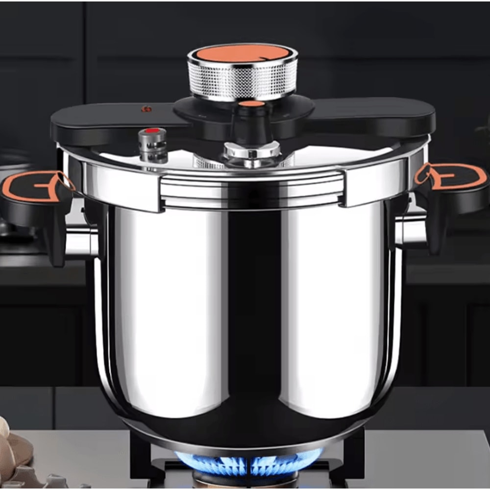 Stainless Steel Pressure Cooker 4L6L8L ExplosionProof Fast Cooking Pot 0