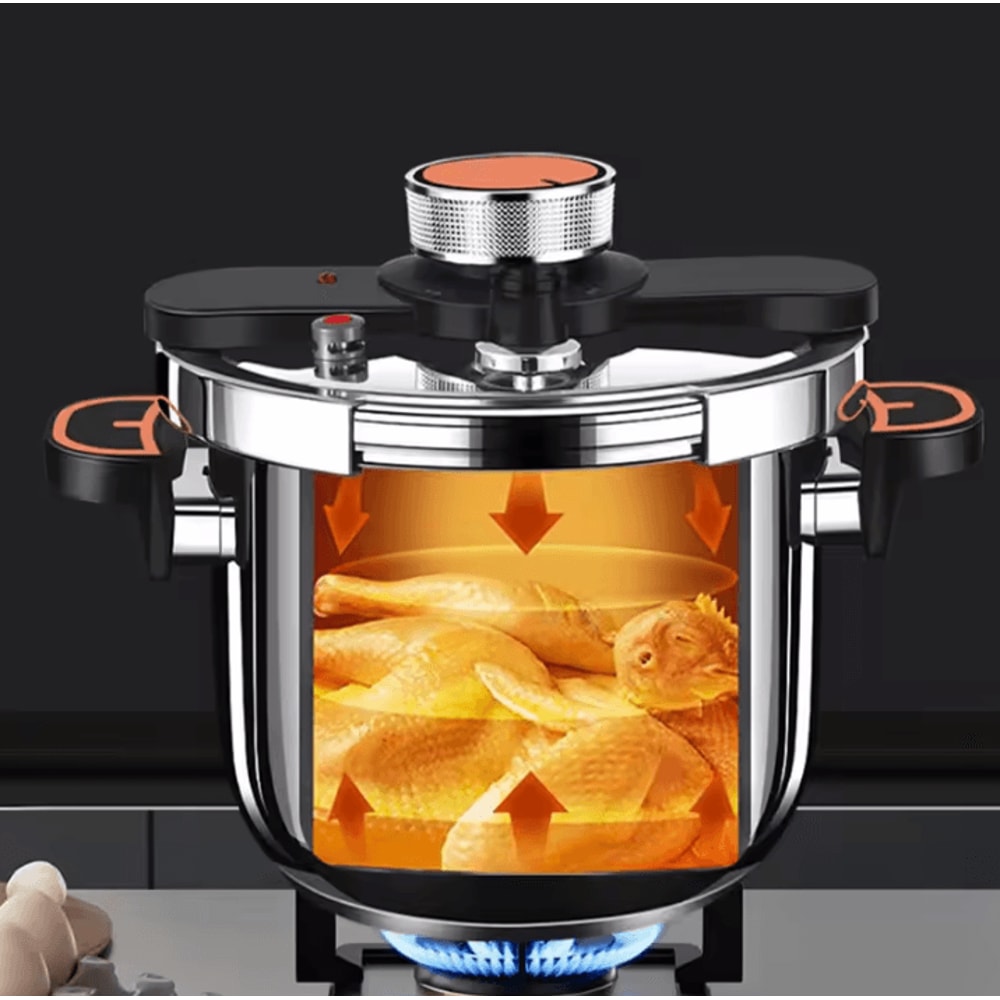 Stainless Steel Pressure Cooker 4L6L8L ExplosionProof Fast Cooking Pot 1